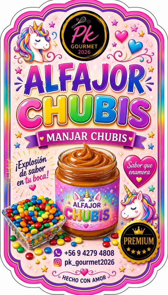 alfajor PK Chubis manjar