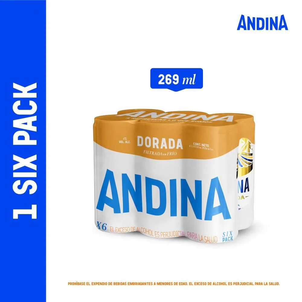 Andina Dorada 6 Pack 269ml