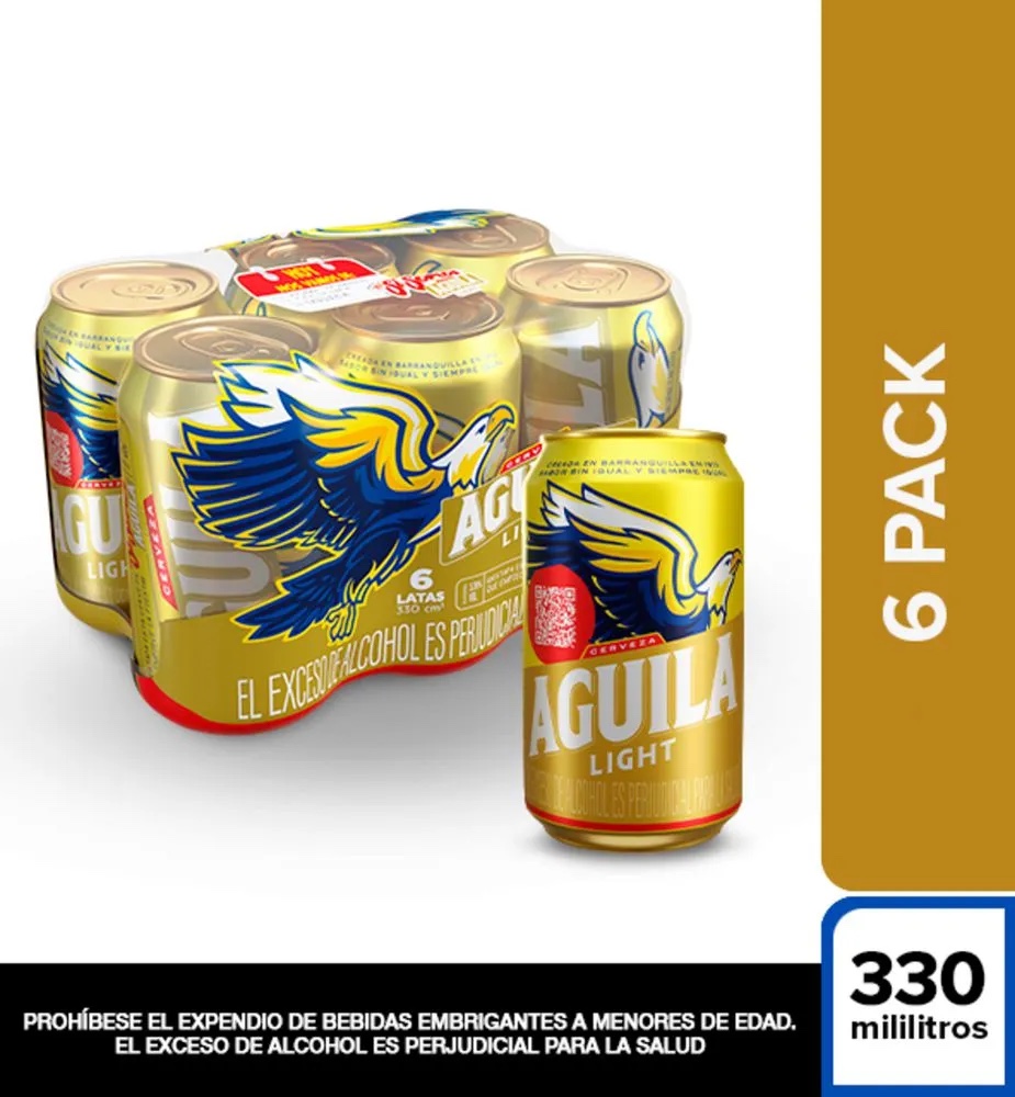 Aguila Light 330ml 6 pack