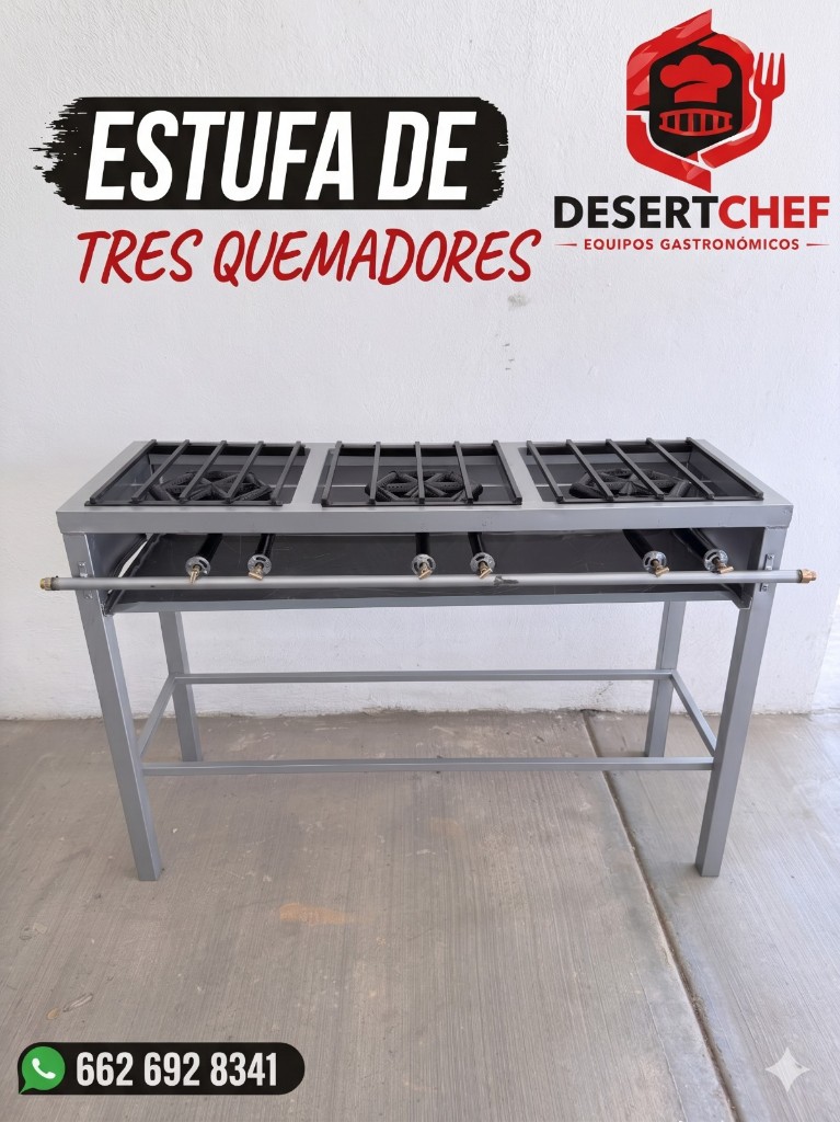 Estufa 3 quemadores