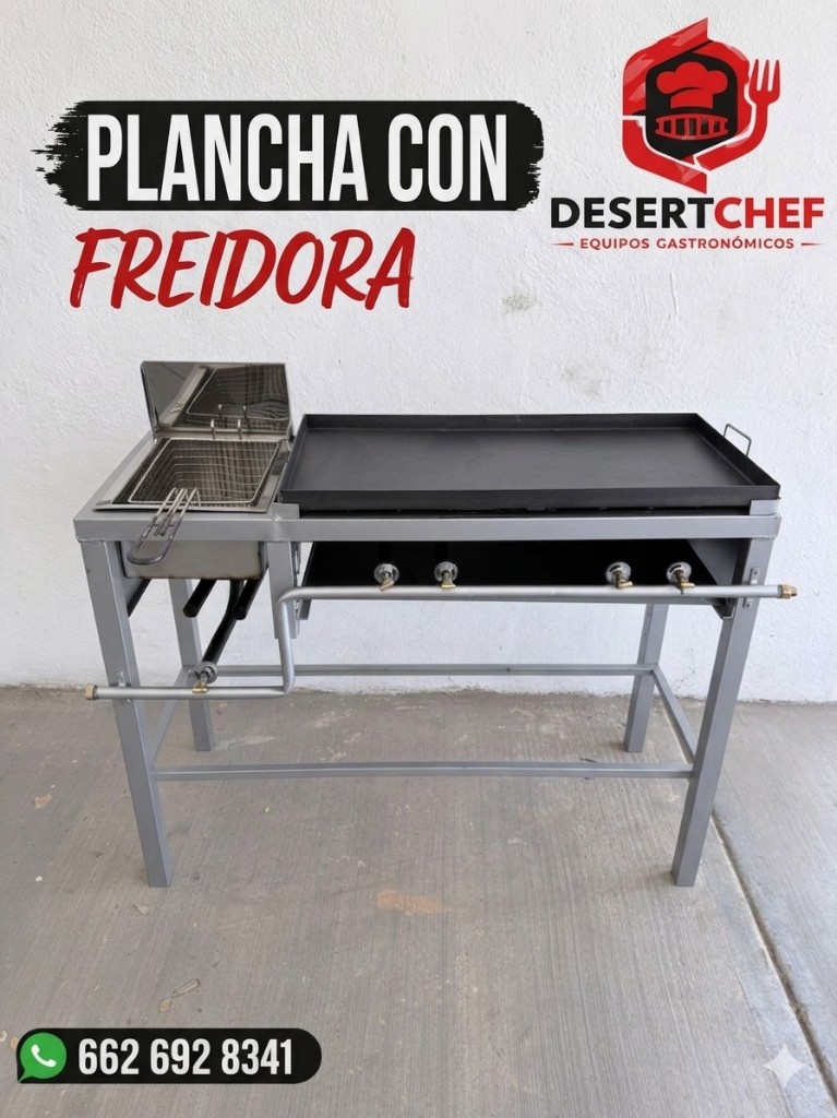 Plancha 80x40 + freidora
