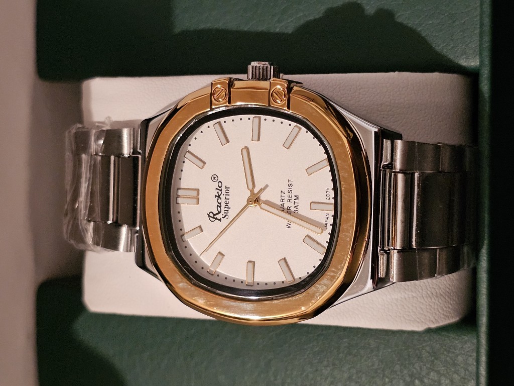 ⌚️Patek Philippe Plateado detalle Dorado