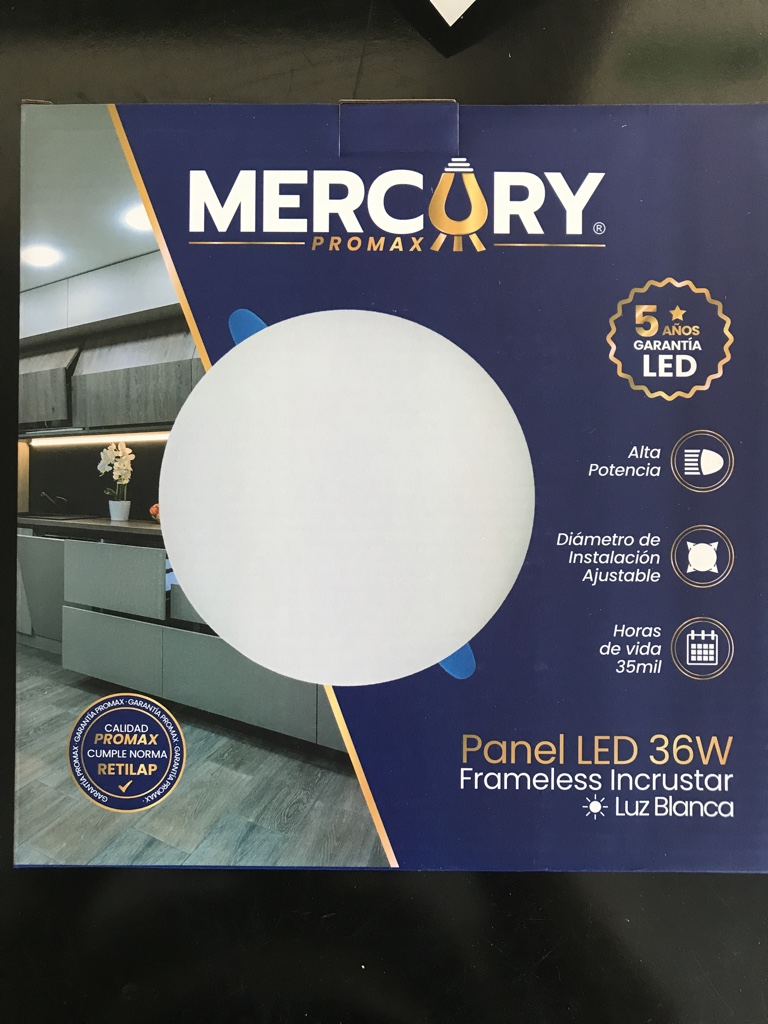 Mercury Promax Panel LED 36W blanco redondo