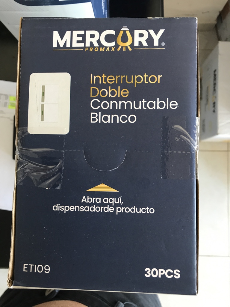 Mercury ProMax interruptor doble blanco