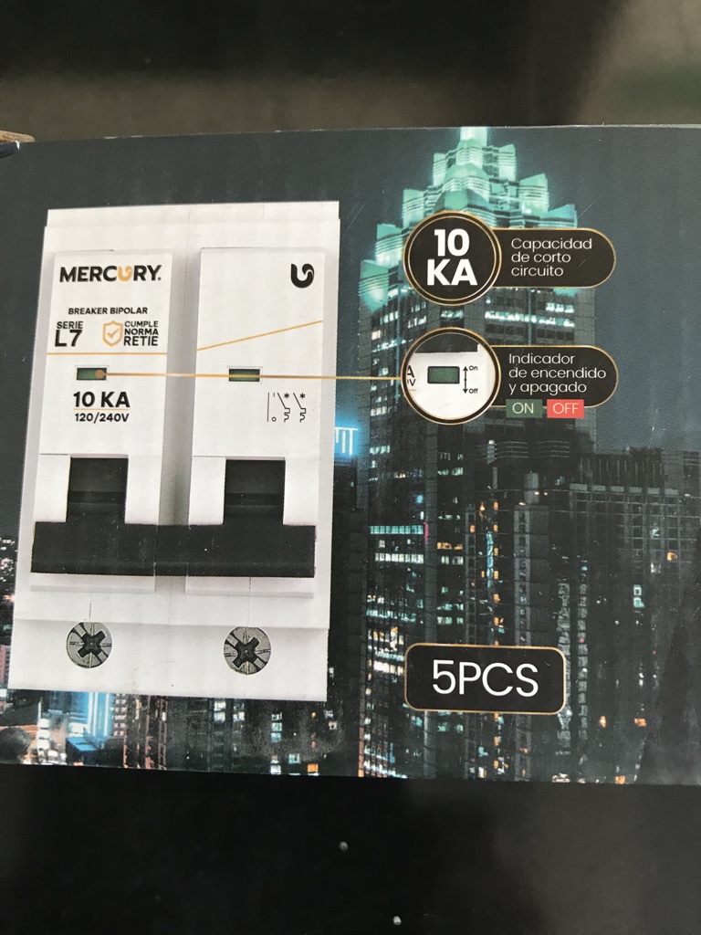 Mercury breaker bipolar L7 10KA