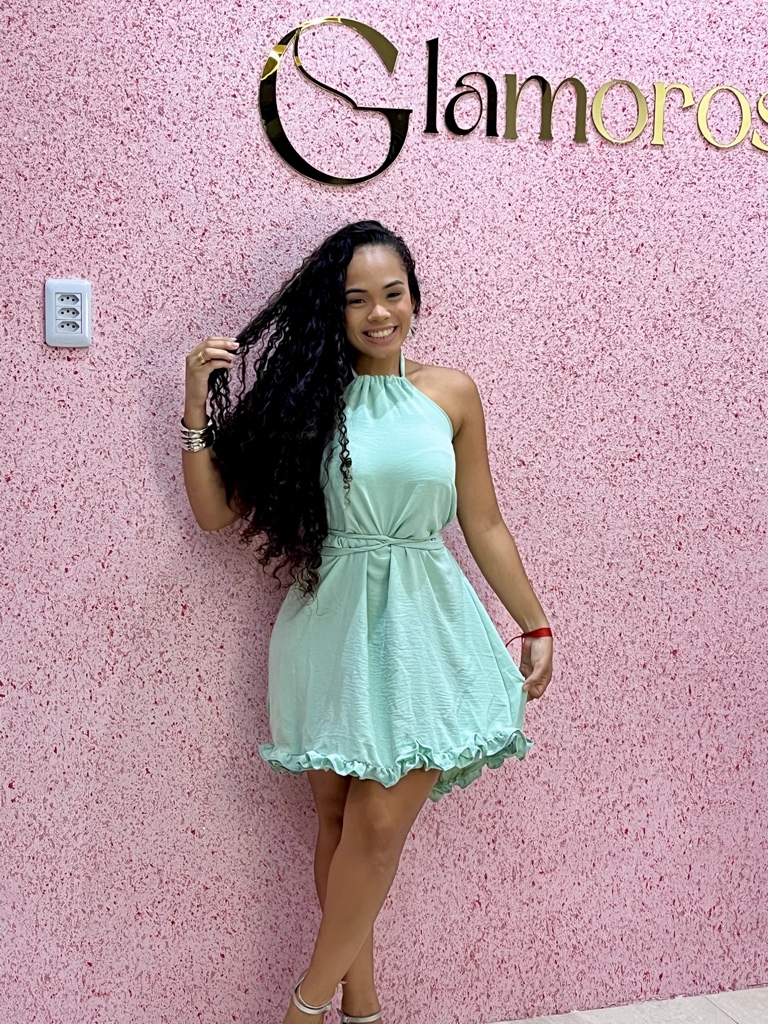 Vestido Crepe com cinto