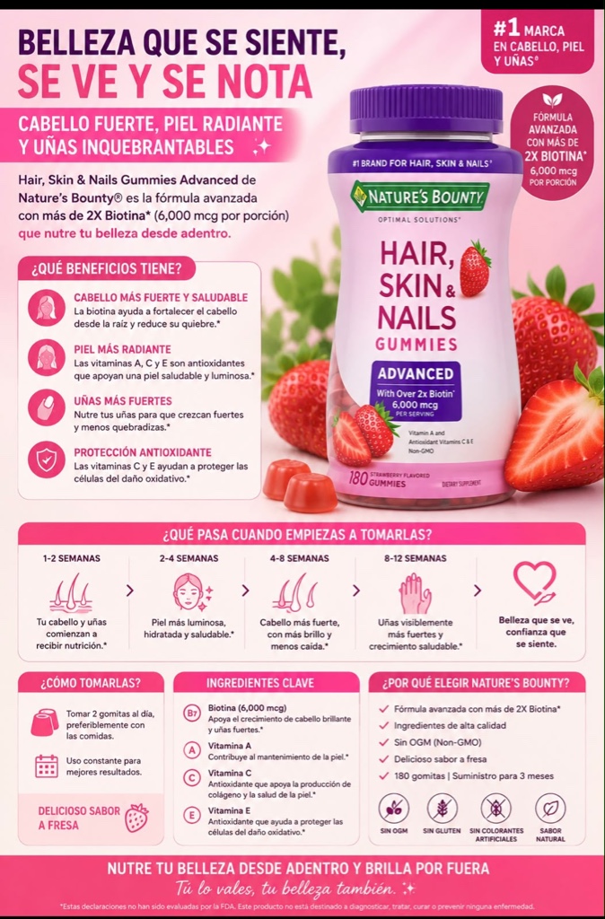 Hair, Skin & Nails Gummies Advanced