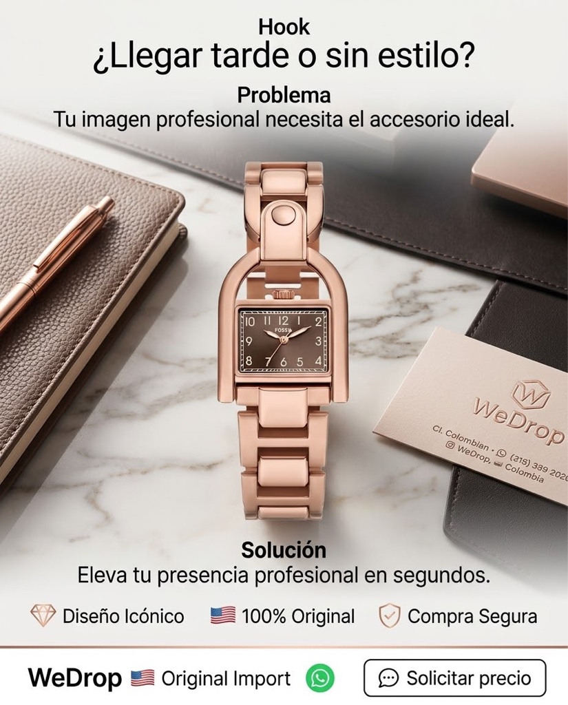 Fossil reloj rose gold