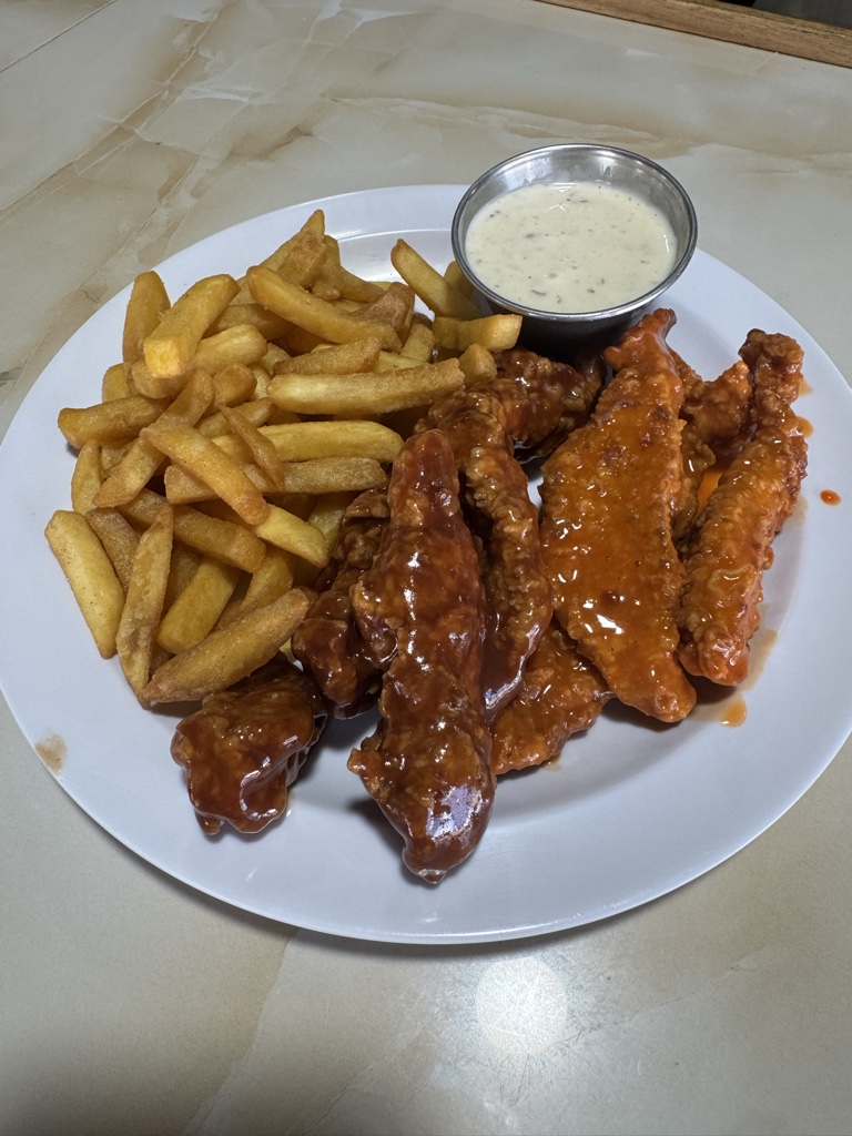 Chicken mixto Barbacoa y Buffalo