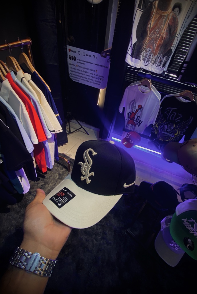 Nike gorra negra blanca