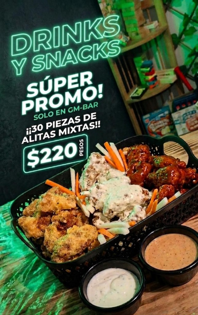 Promo alitas mixtas 30 piezas