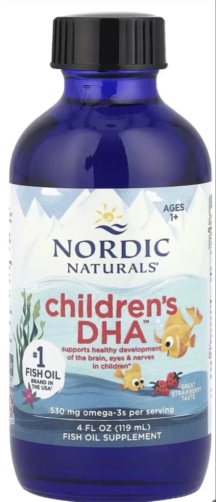Nordic Naturals Childrens Niños Dha 530mg Omega-3 119ml