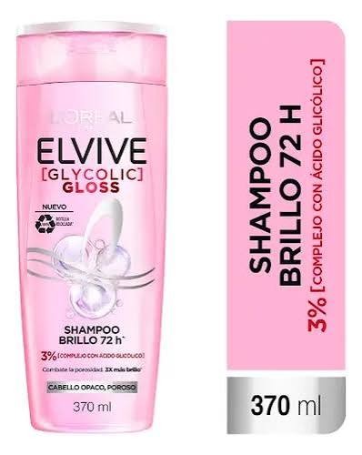 Elvive Glycolic + Gloss Shampoo Acido Glicolico 399ml