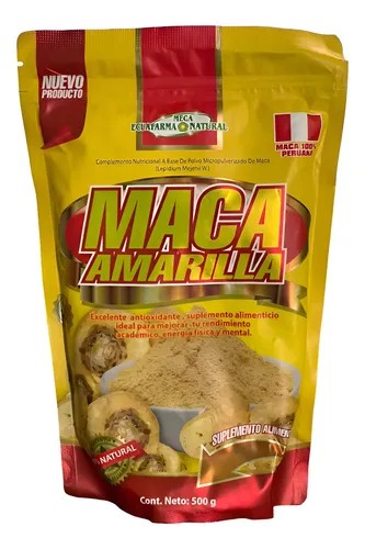 Amazon-life Maca Amarilla En Polvo 500mg