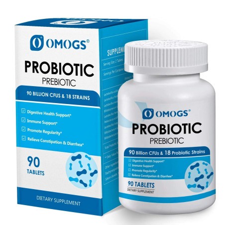 Omogs Probiótico Prebiótico 90 Billones 90 Tabletas