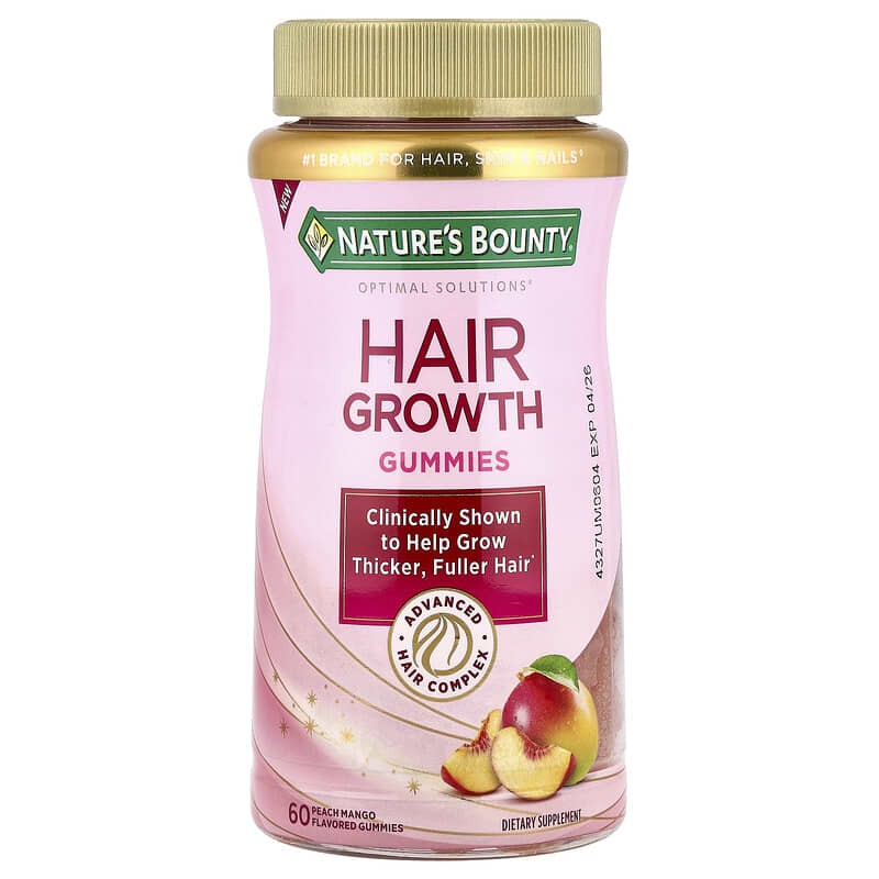 Natures Bounty Crecimiento Cabello Biotin 60 Golmitas