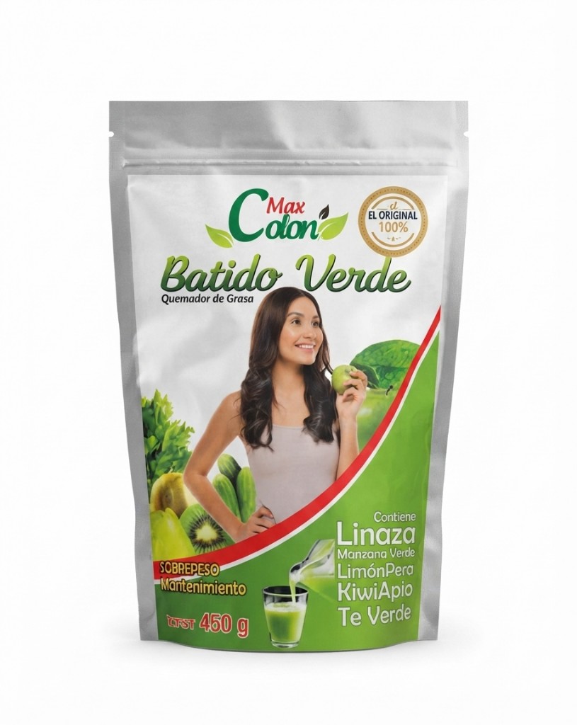 Max Colón Batido Verde Sobrepeso Estreñimiento 450g