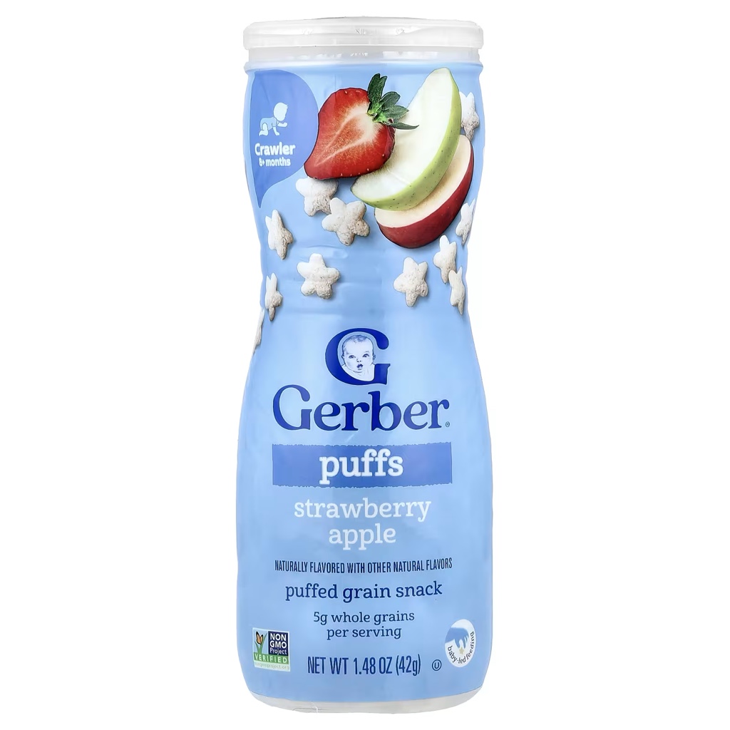 Gerber Puffs Bebé Cereal Inflado Frutas Varias 42g Bocadillo
