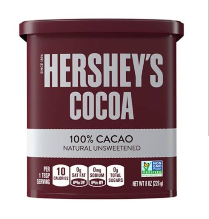 Cacao En Polvo Hersheys Natural Sin Azúcar 100% Cacao 226g