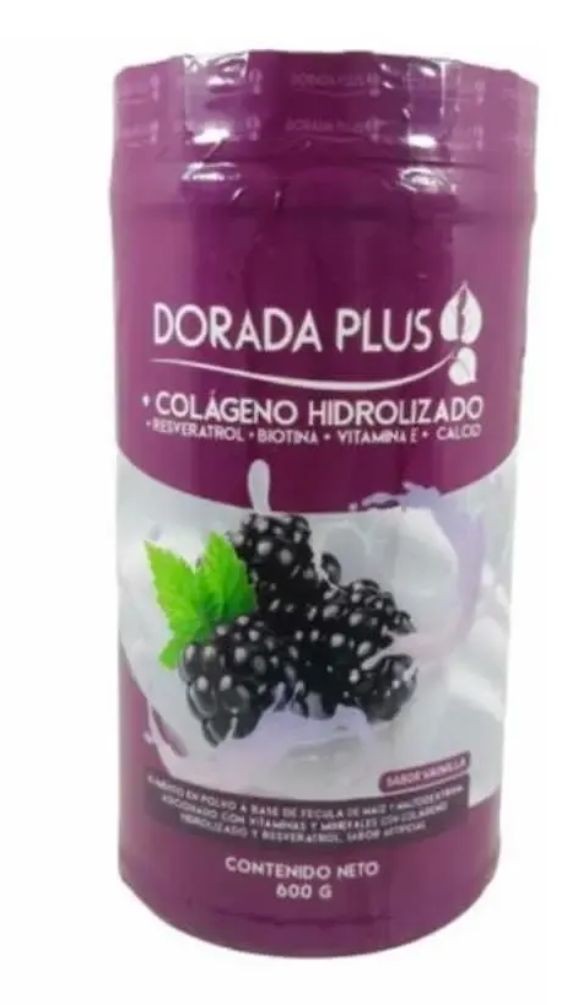 Dorado Plus Colágeno Hidrolizada Reveratrol Biotin Vitamina E Calcio 600g