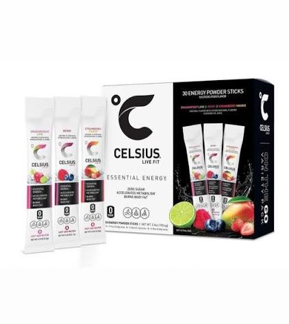 Energizante En Polvo Celsius Live Fit 30 Sobres Sin Azucar