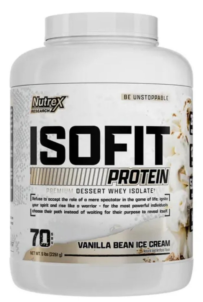 Nutrex Proteína Isofit Isolate Whey 70 Servicios