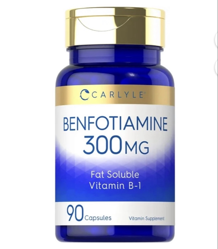 Carlyle Benfotiamina B1 300mg 90 Capsulas Sin Sabor