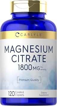Carlyle Citrato De Magnesio 1800mg 120 Tabletas