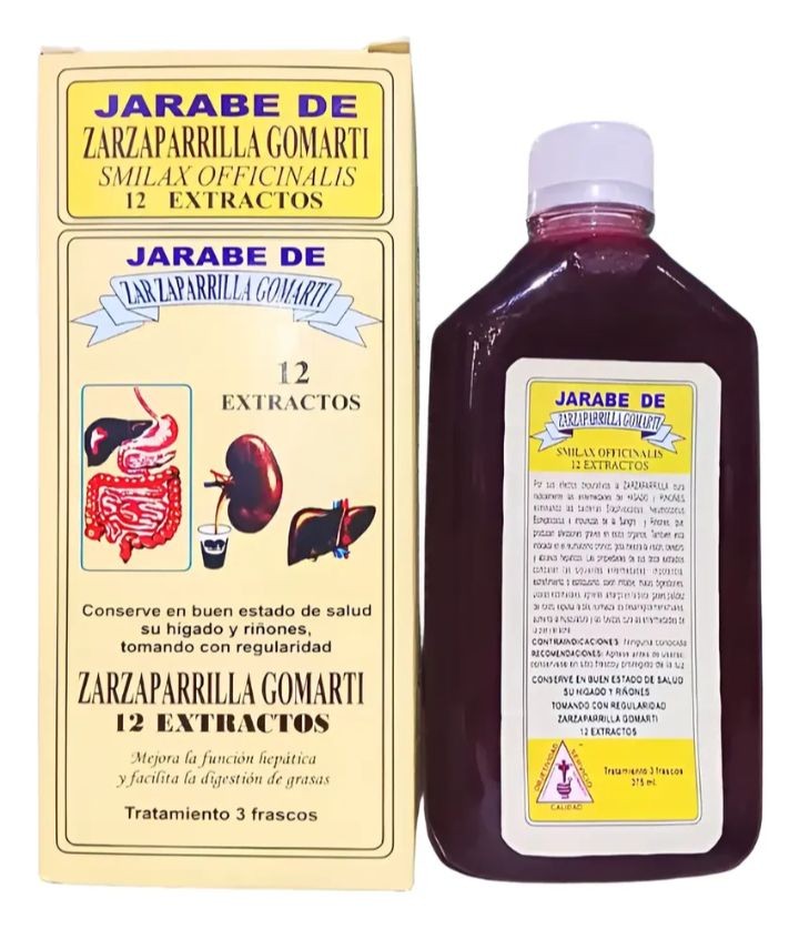 Jarabe Zarzaparrilla Gomarti 12 Extractos 375ml