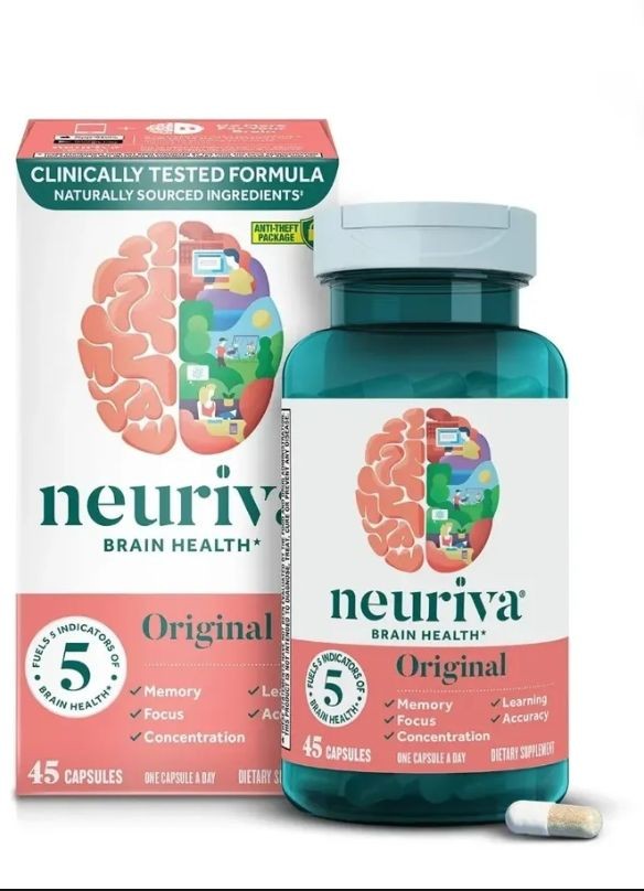 Neuriva Original Suplemento Para El Cerebro 45 Capsulas
