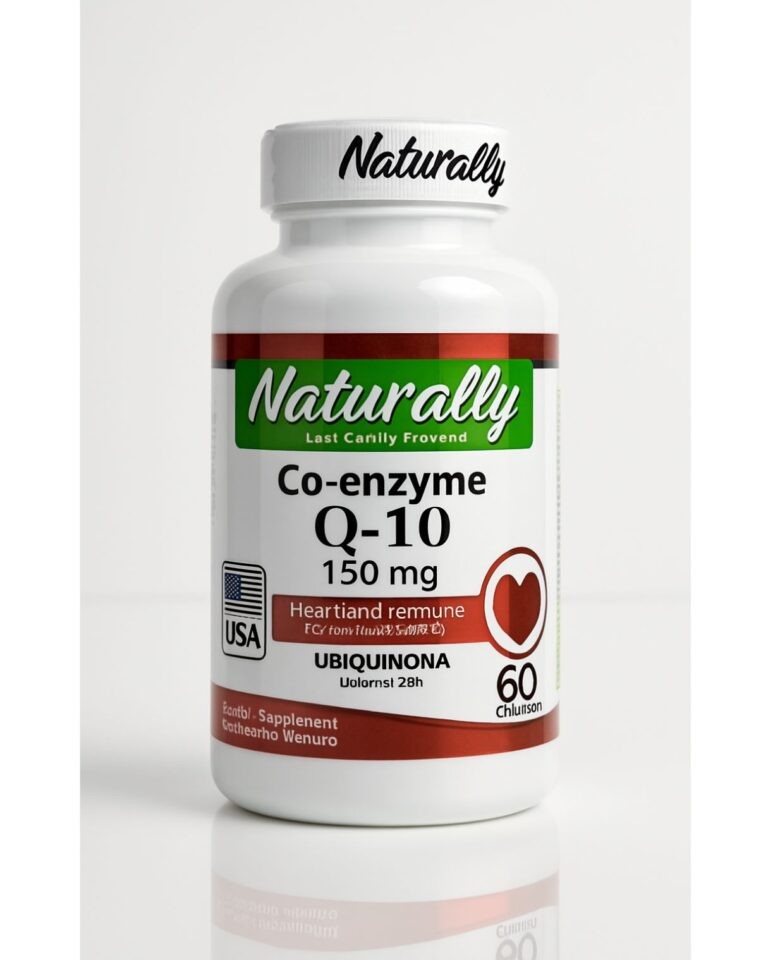 Naturally Coenzima Q10 Coq10 150mg 60 Cápsulas