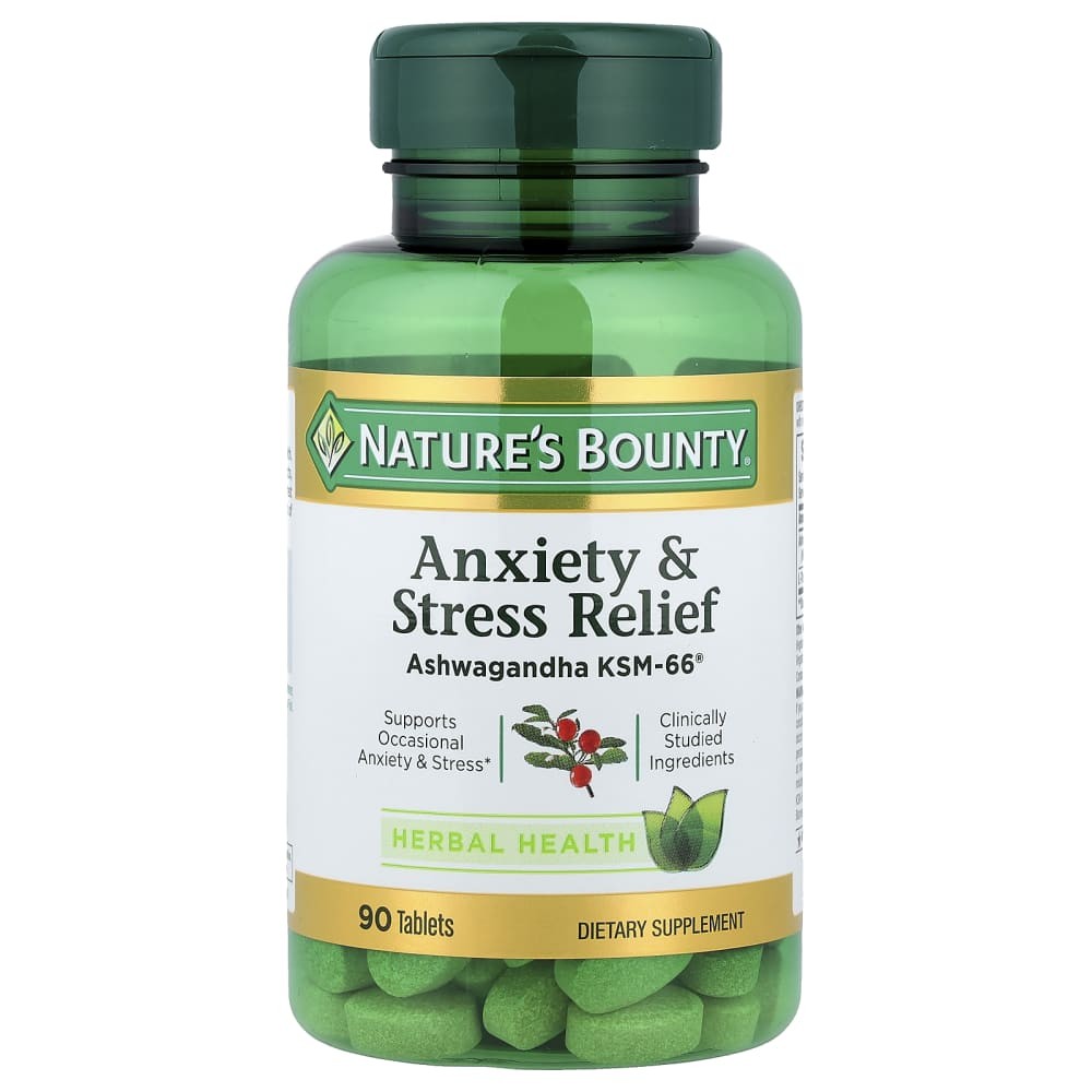 Natures Bounty Alivio Estrés Ashwagandha L-teanina 90 Cápsulas