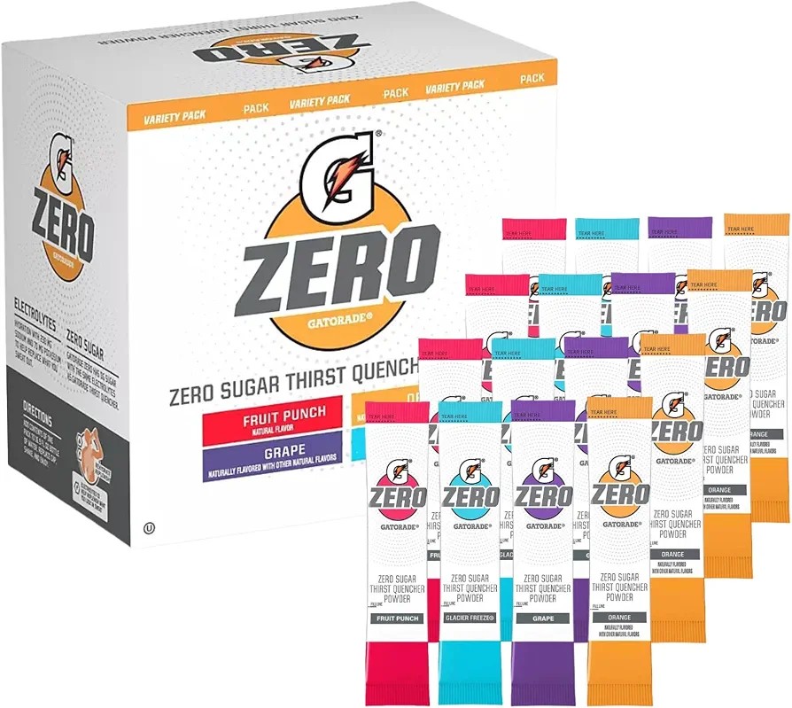 Electrolitos En Polvo Gatorade Zero Sin Azúcar 40 Sobres