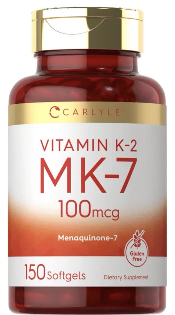 Carlyle Vitamina K2 Mk7 100mcg 150 Cápsulas