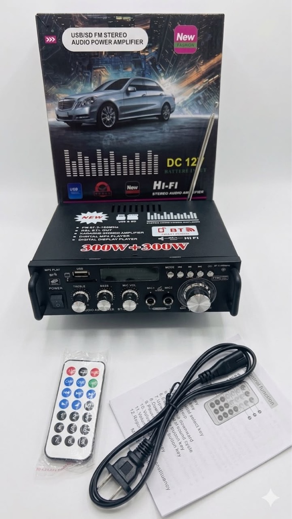 Mini Amplificador De Audio Estéreo Digital Hogar Carro USB