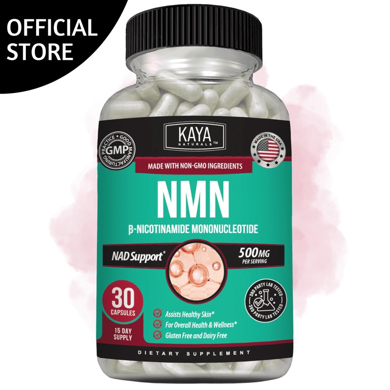 Kaya Naturals NMN 500mg 30 Cápsulas Energía Celular