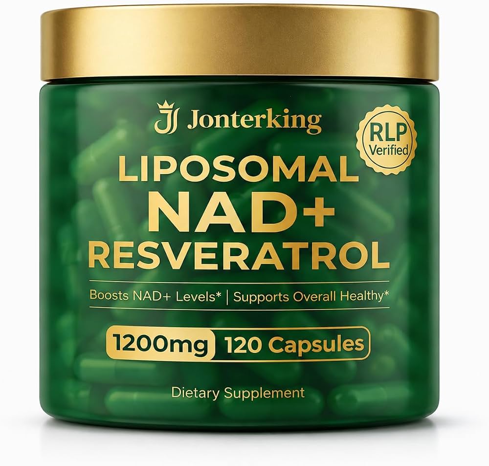 JonterKing Liposomal NAD+ Resveratrol 1200mg 120 Cápsulas