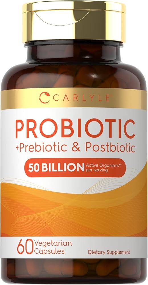 Carlyle Probiotico Prebiotico Postbiotico 50 Billion 60 Capsullas