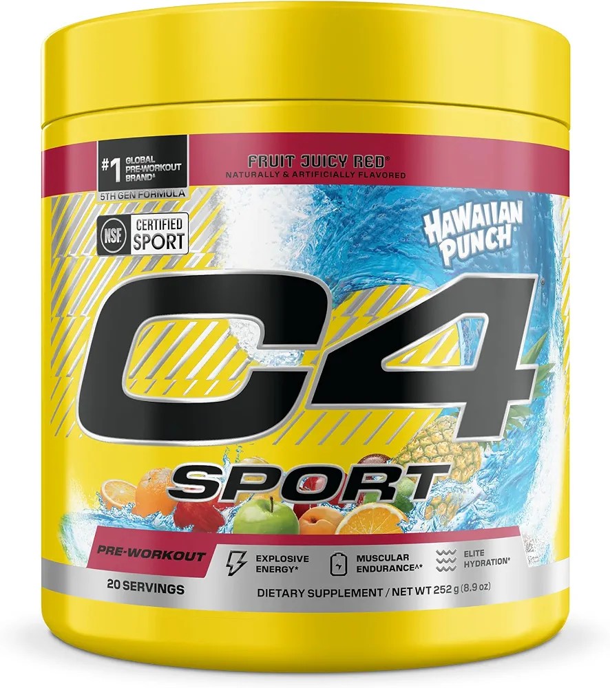 C4 Pre Entreno Sport Sabor Variado 20 Servicios