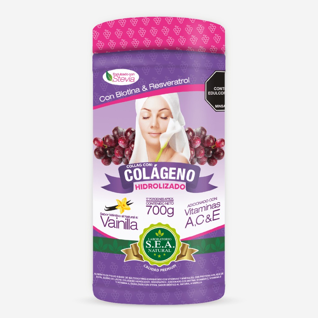 Laboratorio Sea Colágeno Hidrolizado Biotin Resveratrol Vitaminas 700g