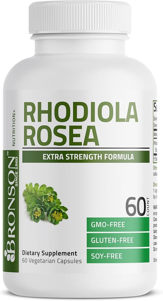 Bronson Rhodiola Rosea 250mg 60 Cápsulas
