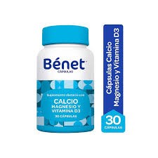 Benet Calcio Magnesio Y Vitamina D3 30 Cápsulas
