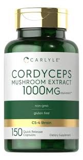 Carlyke Extracto De Hongo Cordyceps 1000mg 120 Capsulas
