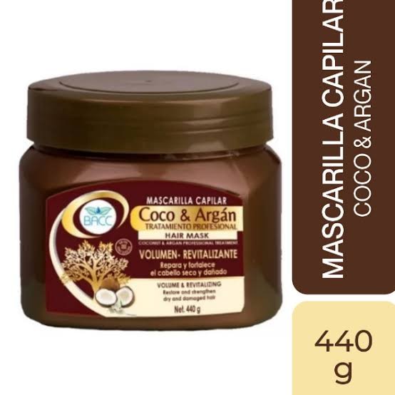 Bacc Mascarilla Capilar Coco y Argán 440gr