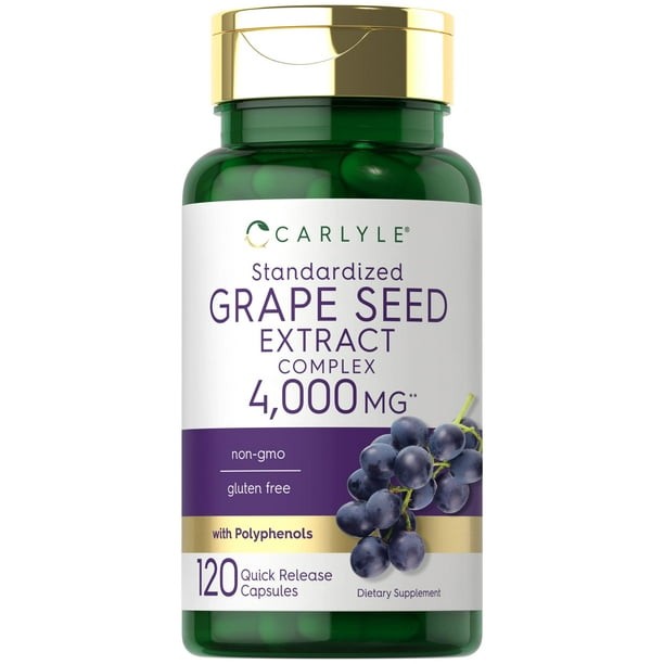 Carlyle Extracto De Semilla Uva 4000mg 120 Cápsulas