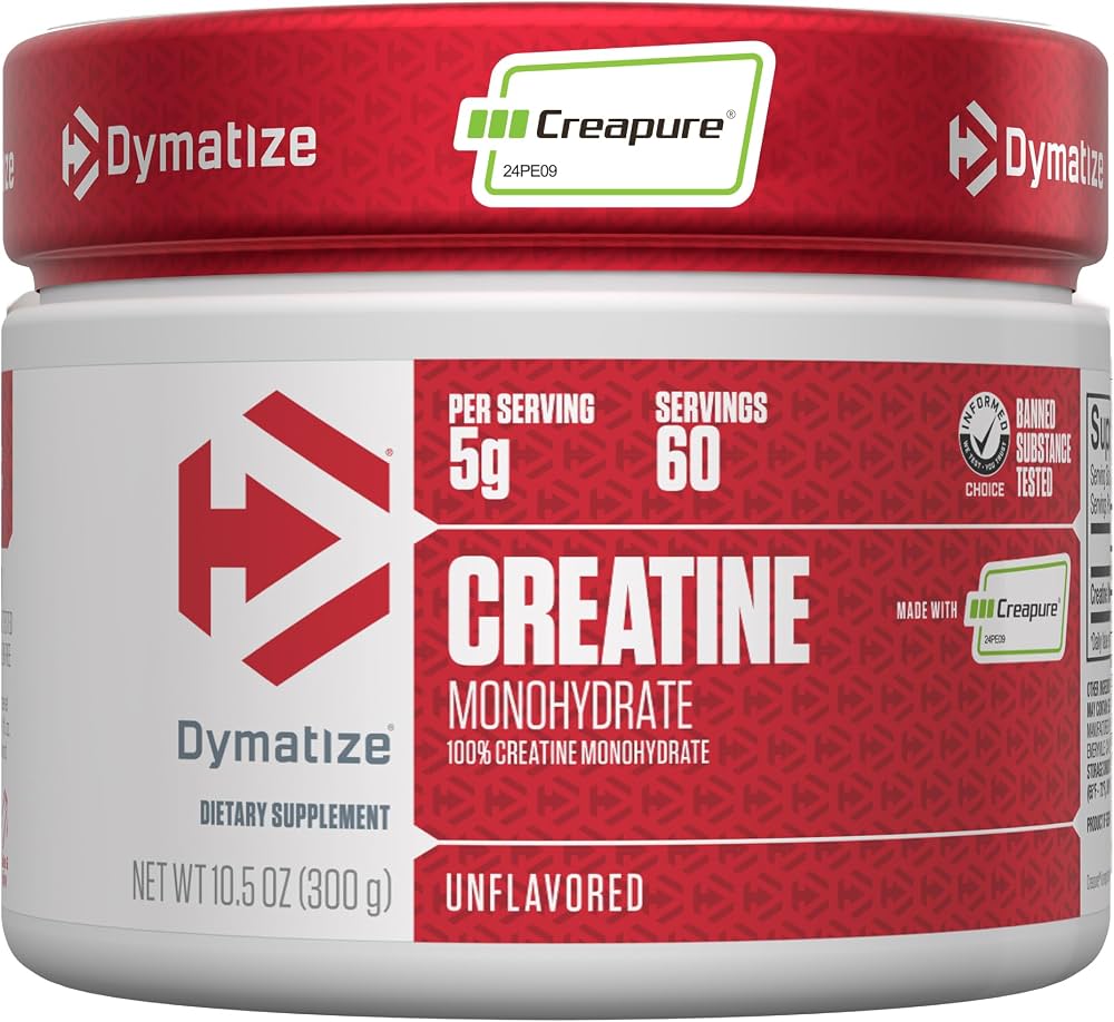 Dymatize Creatina Monohidratada 5g 60 Servicios Sin Sabor