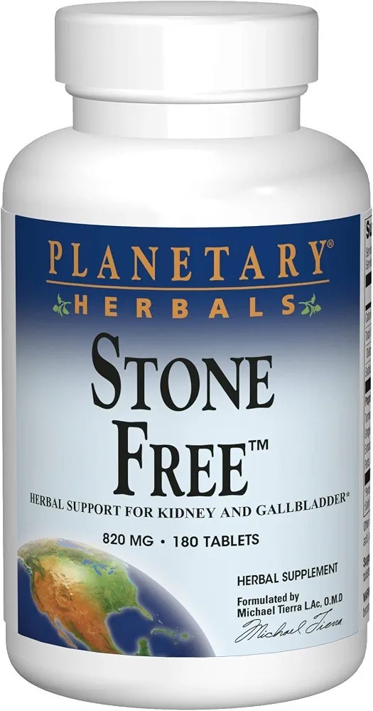 Planetary Herbals Stone free  820mg 90 Tabletas Salud  Renal Vasicula