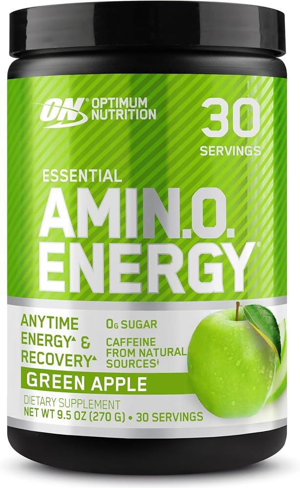 Optimim Nutrition Aminoácidos Energy BCAA Manzana Verde 30 Servicios