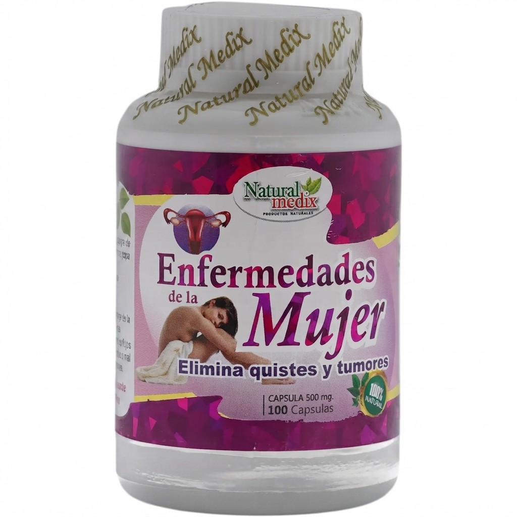 Natural Medix Enfermedades De La Mujer Quistes Tumores 100 Cápsulas