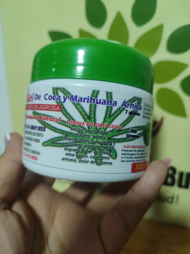 Gel de Coca y Marihuana con Arnica